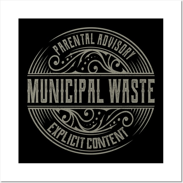 Municipal Waste Vintage Ornament Wall Art by irbey